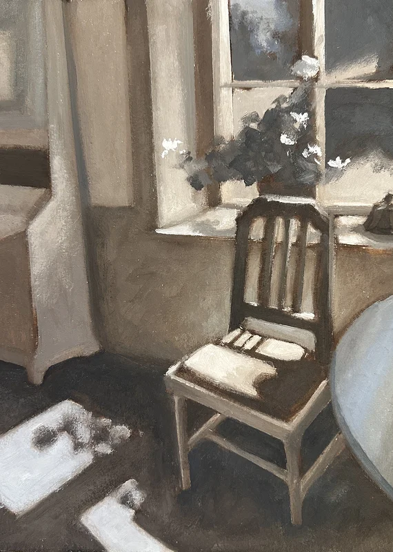 Oljemålning Vid fönstret av Thomas Ekdahl