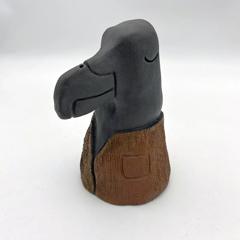 Skulptur Vilodjur (nummer 84) "Han e lugn sa jag!". av Daniel Holking