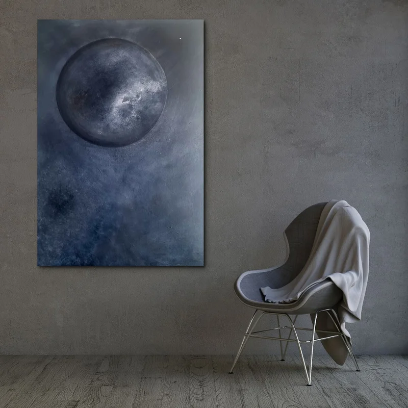 Akrylmålning Once In A Blue Moon av Jennifer Andersson Cervin