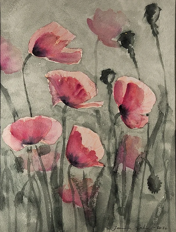 Rosa vallmo av Jeanette Sjödin