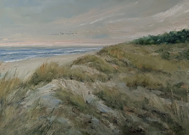 Oljemålning Sandhammaren av Kathrin Bernekorn