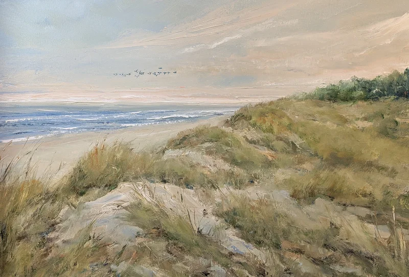 Oljemålning Sandhammaren av Kathrin Bernekorn