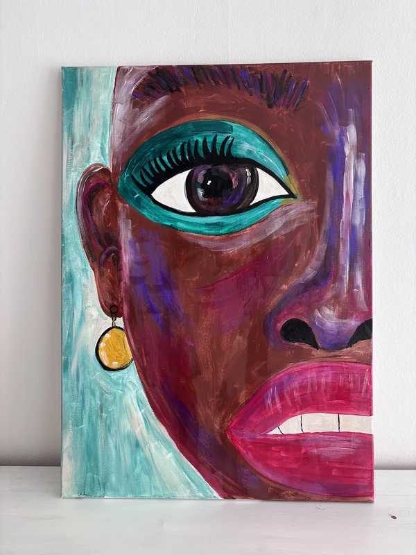 Akrylmålning Vibrant soul av Maria Kärnander