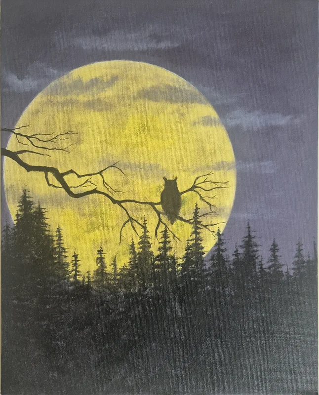Oljemålning Night watch av Jimmy Karlsson
