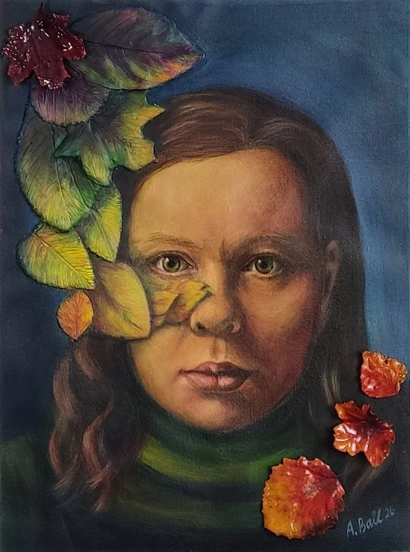 Akrylmålning Autumn av Anastasia Ball
