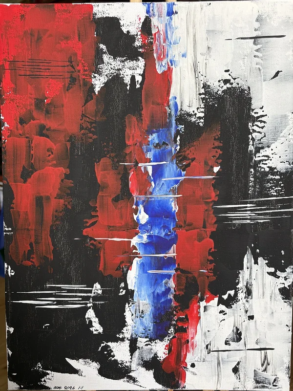Akrylmålning Längtan av Acmpainting