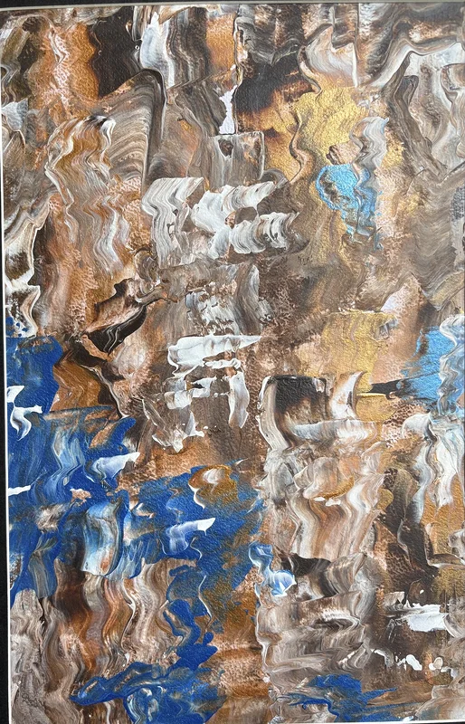 Akrylmålning Ån av Ann-Christin (Acmpainting) Martinsson