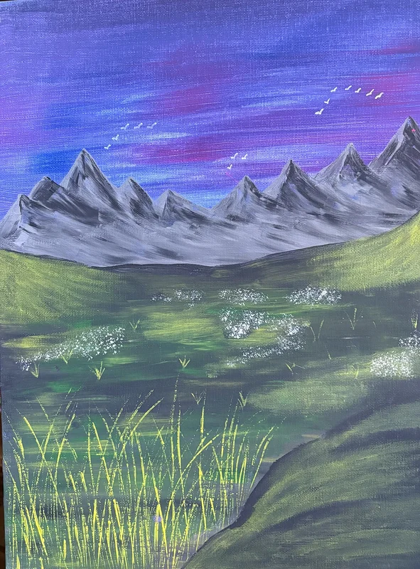 Akrylmålning Dalen av Ann-Christin (Acmpainting) Martinsson