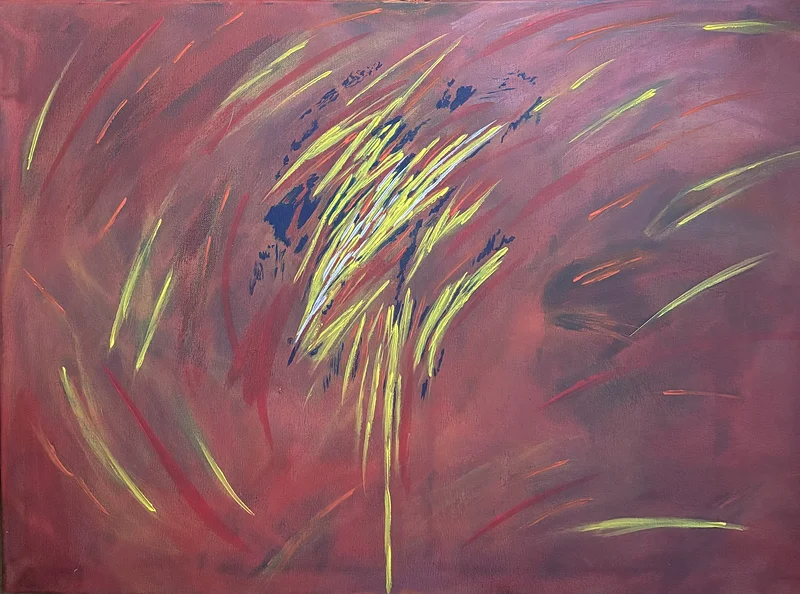 Akrylmålning Virvelvind av Ann-Christin (Acmpainting) Martinsson