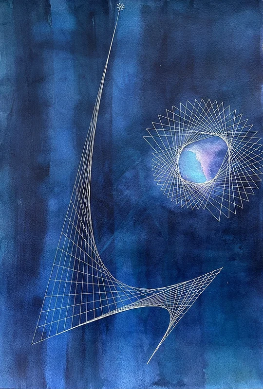 Akvarell Infinite av Elsa-Maria Nillroth