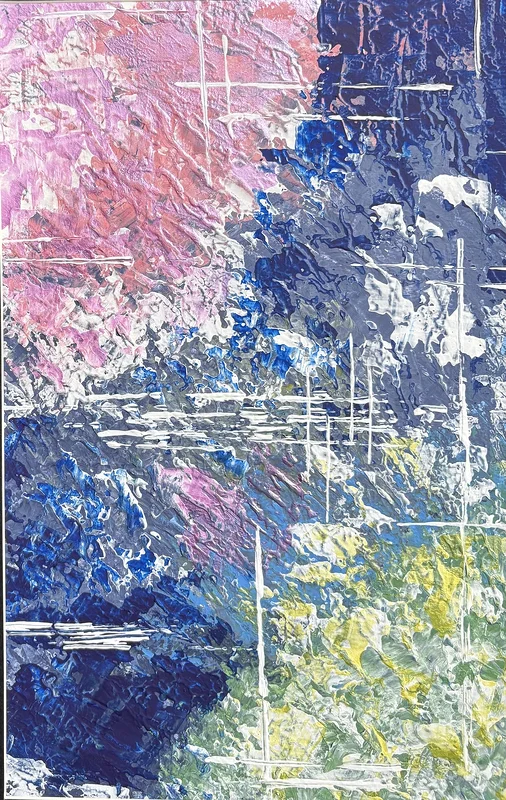 Akrylmålning Älven av Ann-Christin (Acmpainting) Martinsson