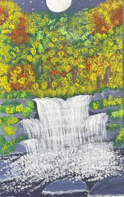 Akrylmålning En höstdag av Ann-Christin (Acmpainting) Martinsson