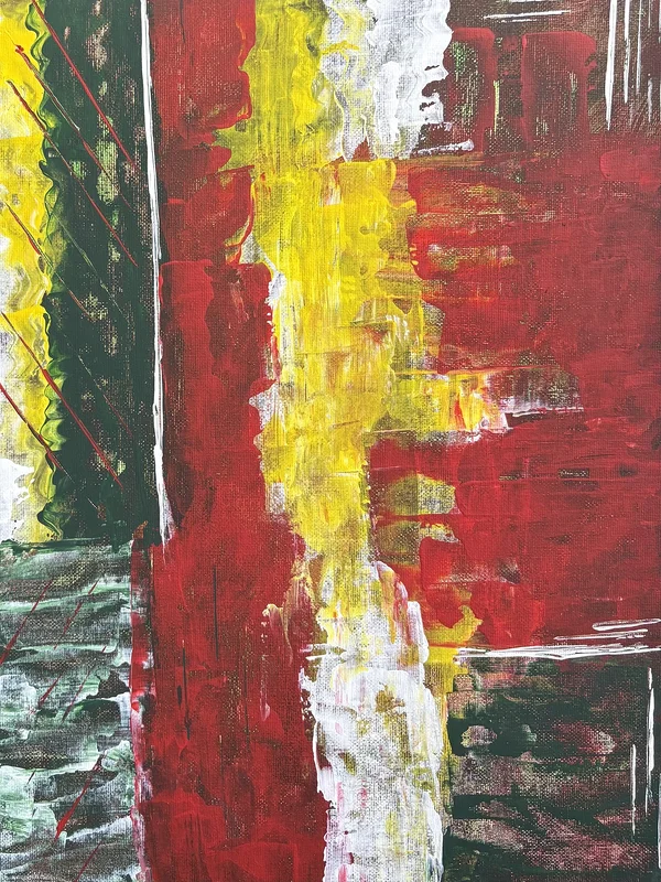 Akrylmålning Flaggan av Ann-Christin (Acmpainting) Martinsson