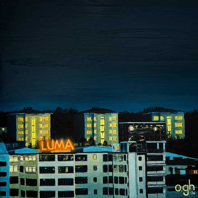Oljemålning Luma II av Oskar Gyllenhammar