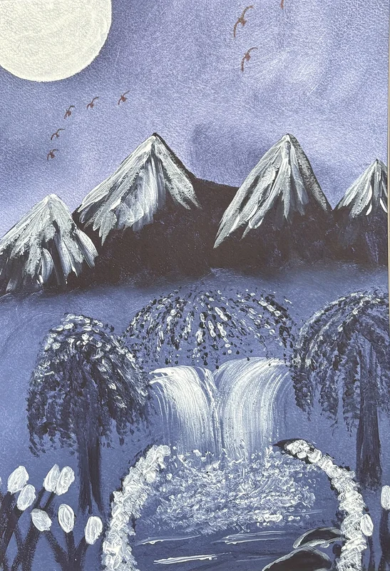 Akrylmålning Tropikerna av Ann-Christin (Acmpainting) Martinsson