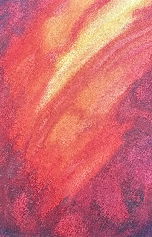 Akrylmålning Eldblixt av Ann-Christin (Acmpainting) Martinsson