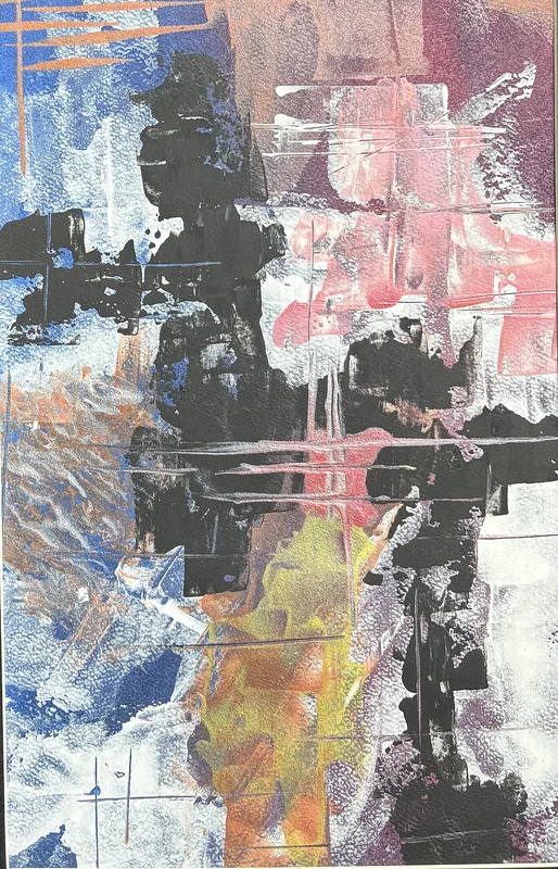 Akrylmålning Lilla ängeln av Ann-Christin (Acmpainting) Martinsson