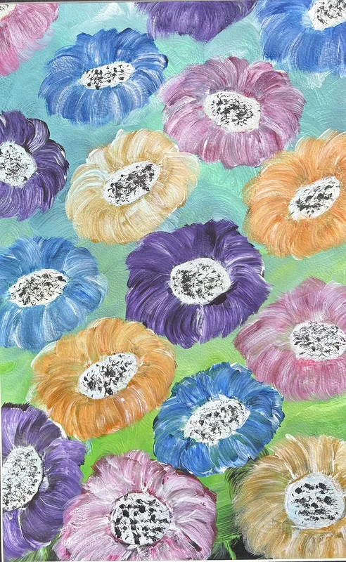Akrylmålning En doft av blommor av Ann-Christin (Acmpainting) Martinsson