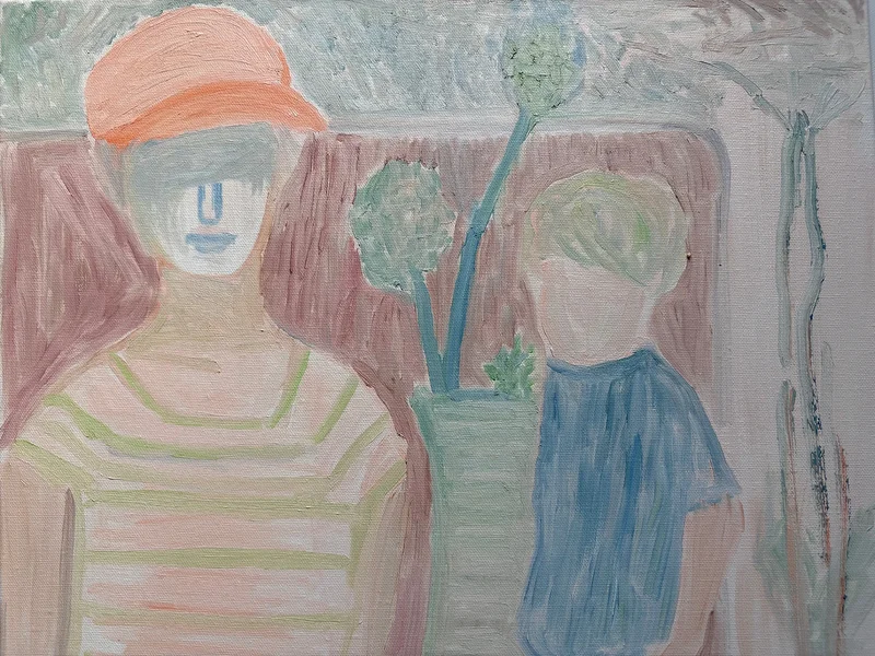 Oljemålning Childhood av Foey Foey