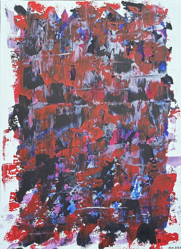 Akrylmålning Kaos av Ann-Christin (Acmpainting) Martinsson