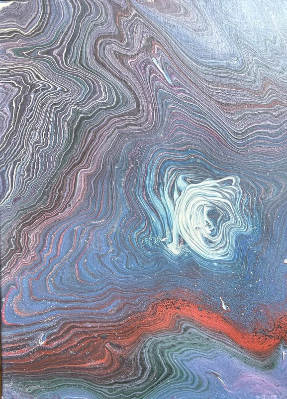 Akrylmålning Vulkanen av Ann-Christin (Acmpainting) Martinsson