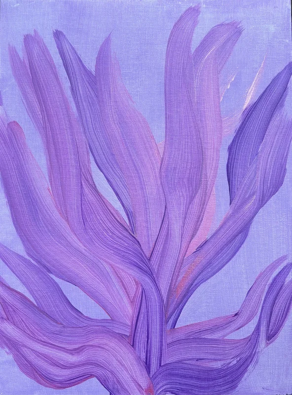 Akrylmålning Svajande blad 7 av Ann-Christin (Acmpainting) Martinsson
