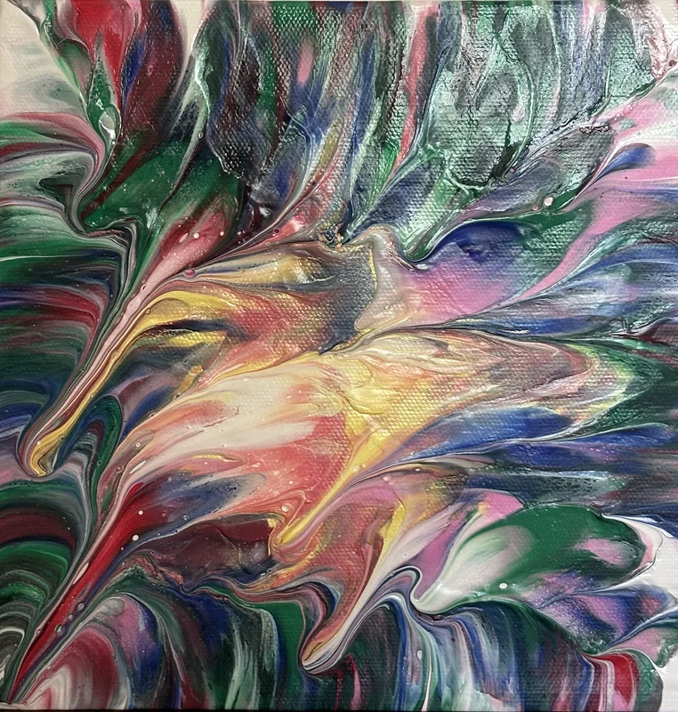 Akrylmålning Rödbäbb av Ann-Christin (Acmpainting) Martinsson