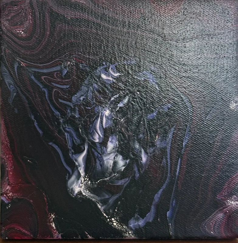 Akrylmålning Mörkret av Ann-Christin (Acmpainting) Martinsson
