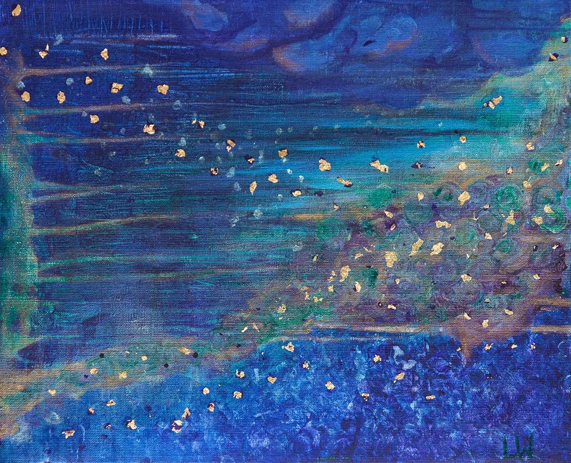Akrylmålning Inner Peace av Louise Wincrantz