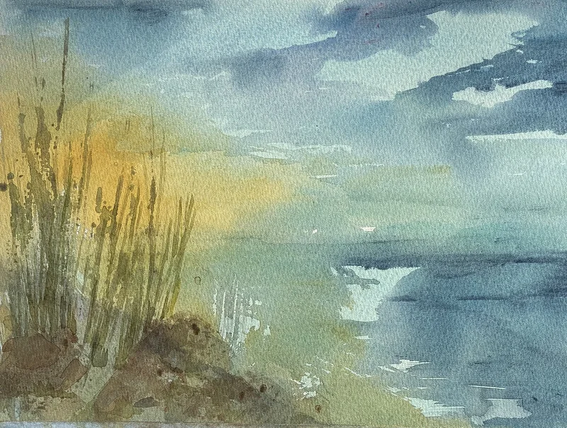 Akvarell av Elisabeth Johansson