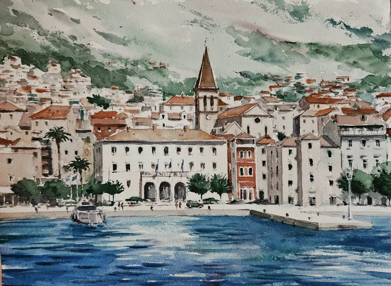 Akvarell av Jugoslav Pavic
