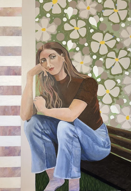 Akrylmålning av Berit Norrbelius Lindberg