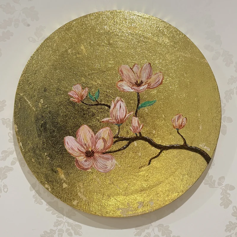 Akrylmålning Magnolia av Karolina Pronckute