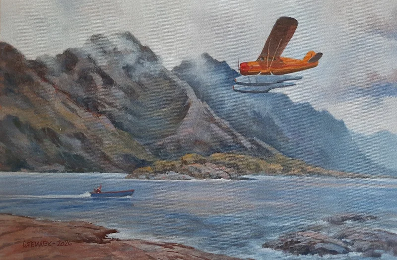 Akrylmålning Land of the Norseman av Magnus Gatemark