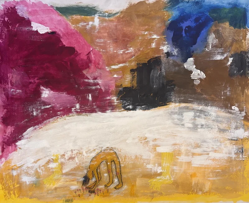 Akrylmålning av Jannike Gahrén