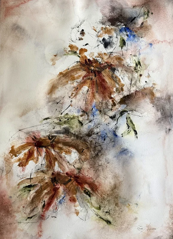 Akvarell The solace of the lonely wanderer av Dana Ingesson