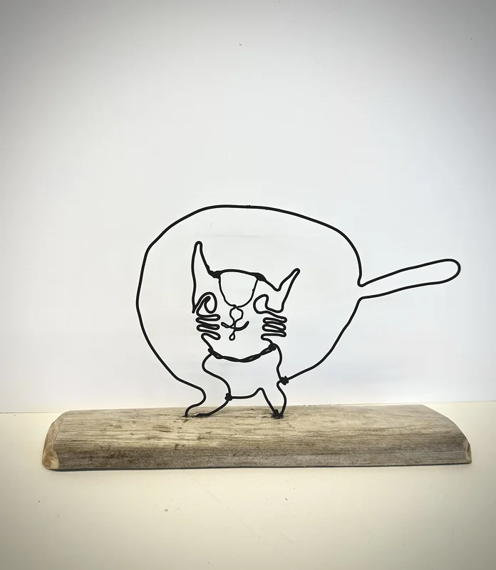 Skulptur Katt III av Sven Teglund