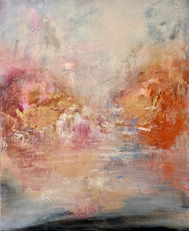 Akrylmålning Sensommar av Ulrica Halling Olsson_art Stockholm