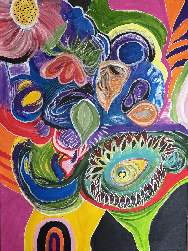 Akrylmålning Soul Art av Martina Karweit
