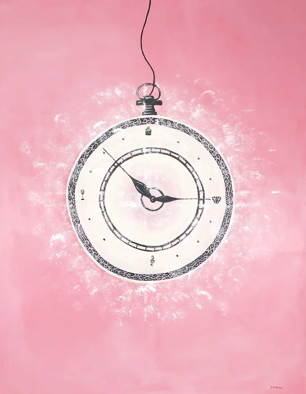 Akrylmålning The time in Paris av Jonny Eriksson