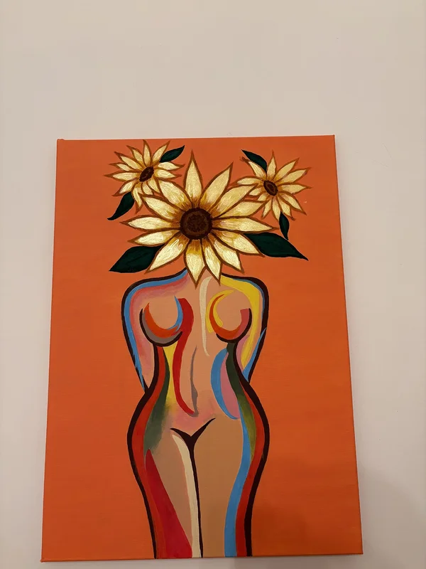 Akrylmålning In Bloom av Ilona Yacoub