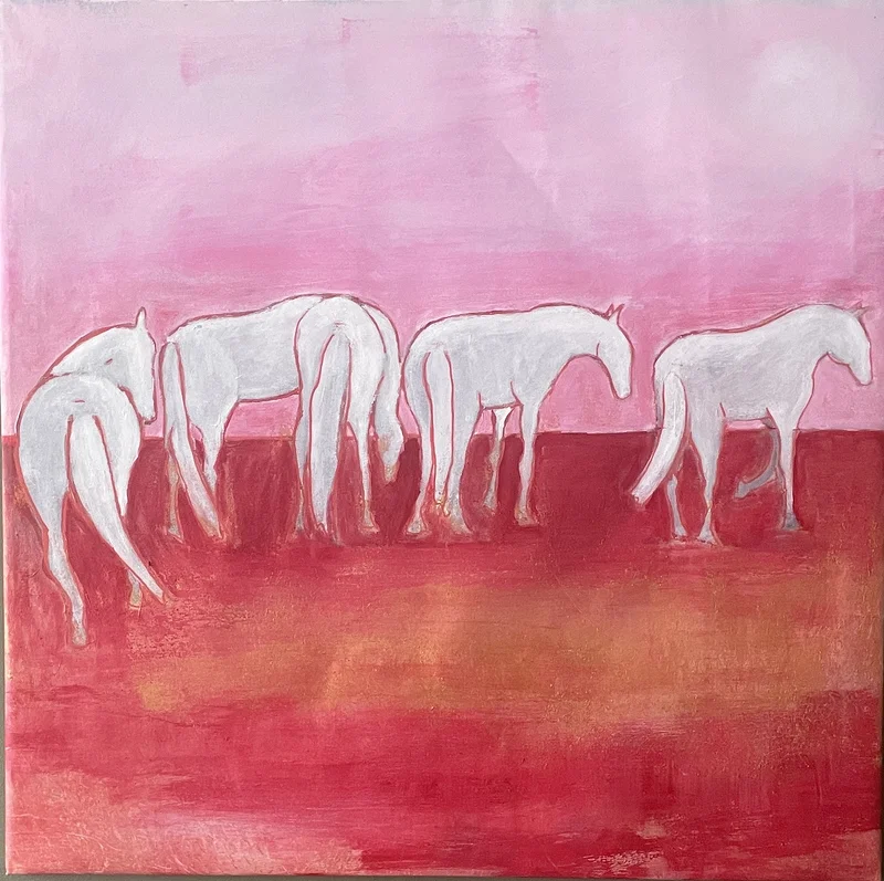 Akrylmålning Horsedream av Madelene Granath