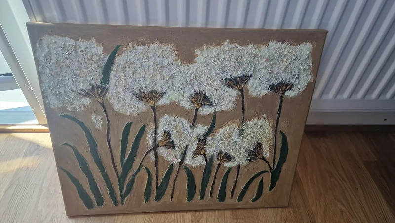 Maskrosblommamålning av Shadi Haghani