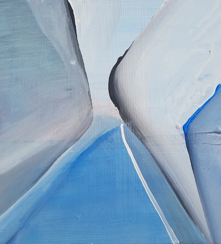 Akrylmålning Mountains av Ylva Olofsson