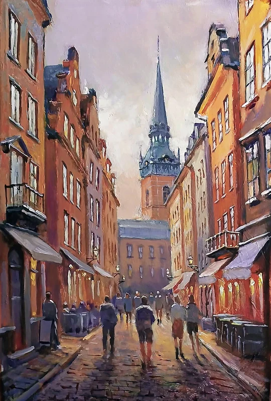 Oljemålning av Dimitri Zukov