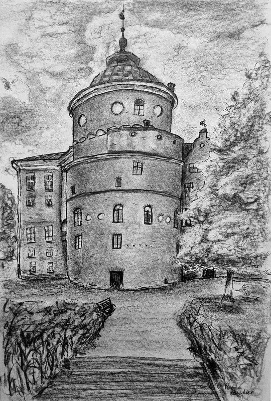Gripsholms slott mini teckning 2 av Paula Bakker