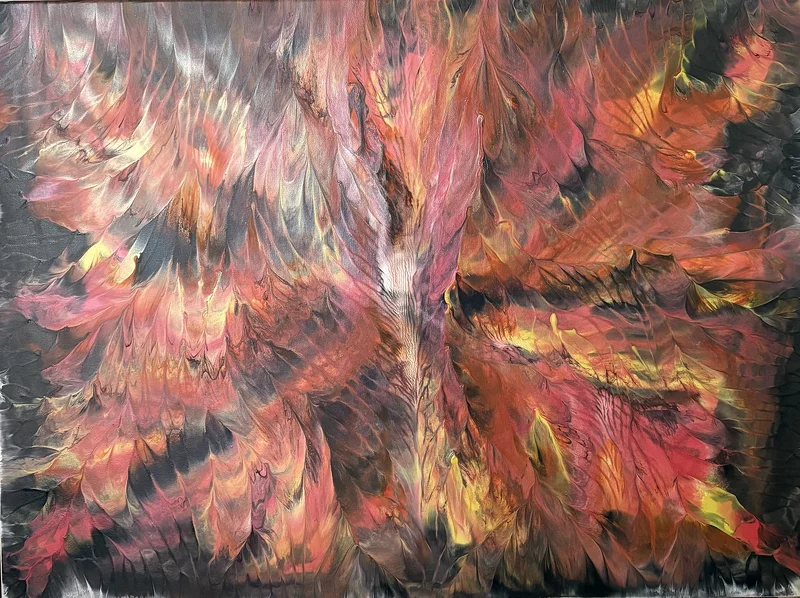 Akrylmålning Explosion av Ann-Christin (Acmpainting) Martinsson