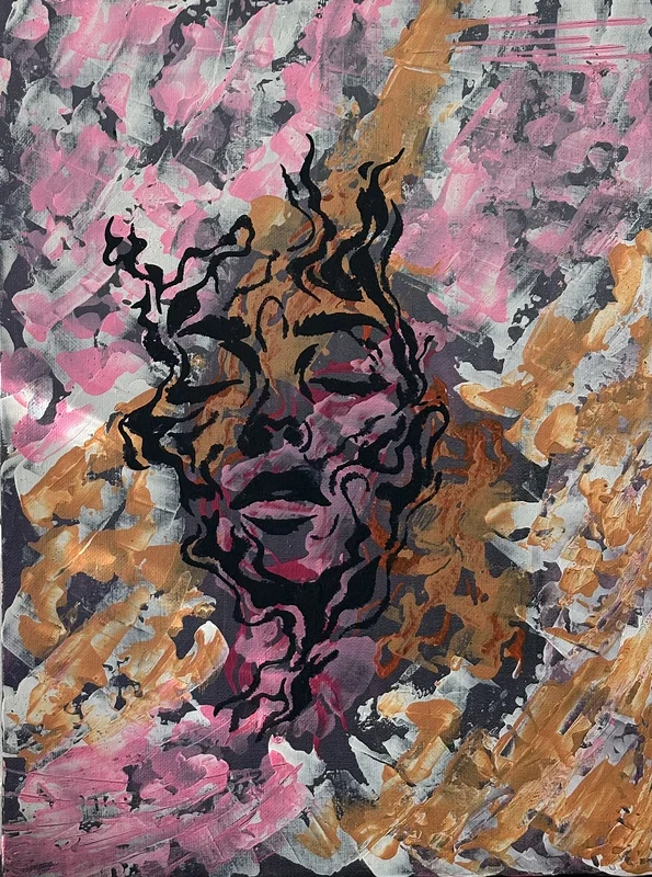 Akrylmålning Förförelsen av Ann-Christin (Acmpainting) Martinsson