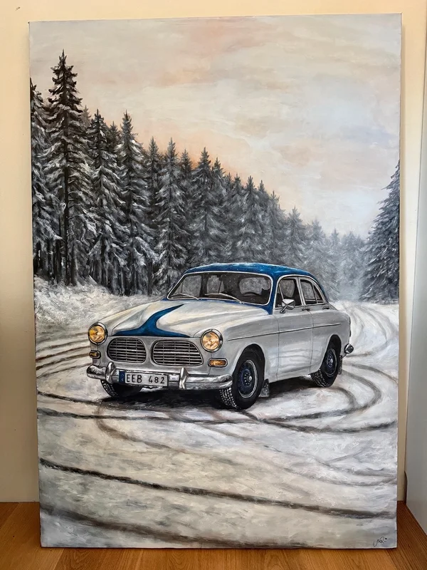 Akrylmålning Frozen in time av Sandra Reiche