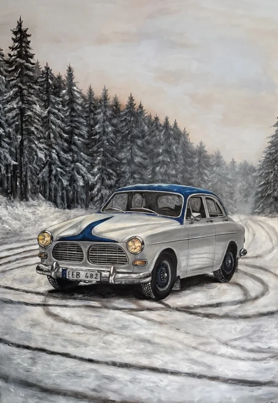 Akrylmålning Frozen in time av Sandra Reiche